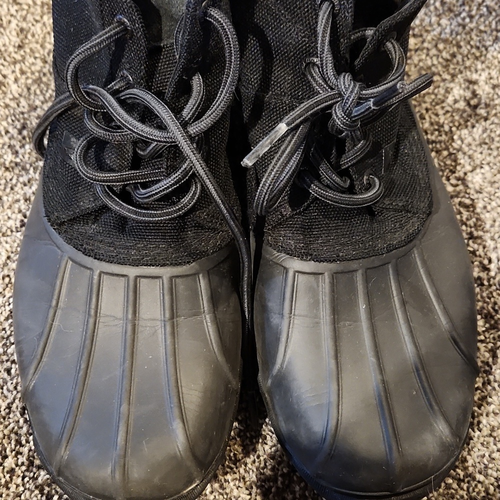 Sperry Brewster Low Duck Boots Black Mens Size 9 - Picture 3 of 4